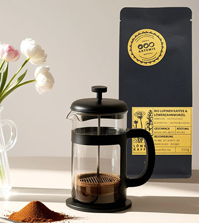 Organic ground lion coffee