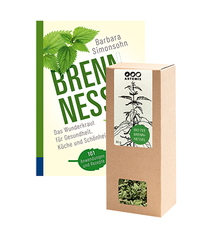 Spring set organic tea nettle + book