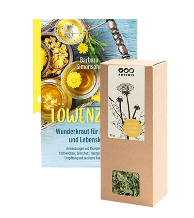 Spring set organic tea dandelion + book